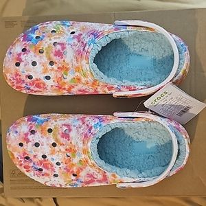 Crocs Classic Lined Tie Dye Clogs